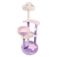 thumbnail image 5 of Sennaux 49" Cat Tree Condo Kitty Scratching Post Tower, Purple & Pink, 5 of 8