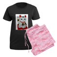 thumbnail image 5 of CafePress - Lucky Cat Women's Dark Pajamas - Women's Short Sleeve Print T-Shirt and Pants Dark Cotton Pajama Set, 5 of 7