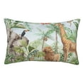 thumbnail image 1 of Balery Watercolor African Animals Wildlife Funda de Cojín Estampada, Regalos para Mujeres, Regalos de Amor para Ella, Regalos para Novia o Esposa, Funda de Almohada-14"x20", 1 of 6