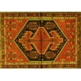 thumbnail image 1 of Ahgly Company Machine Washable Indoor Rectangle Persian Yellow Traditional Area Rugs, 2' x 3', 1 of 4