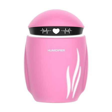 

Portable Humidifier USB Powered Mini Robot Desktop Sprayer with LED Night Light