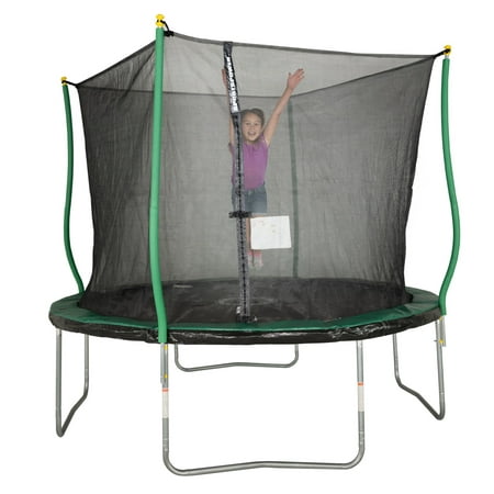 Bounce Pro 10-Foot Trampoline, with Classic Enclosure and Flash Light Zone, (Best 10 Foot Trampoline)