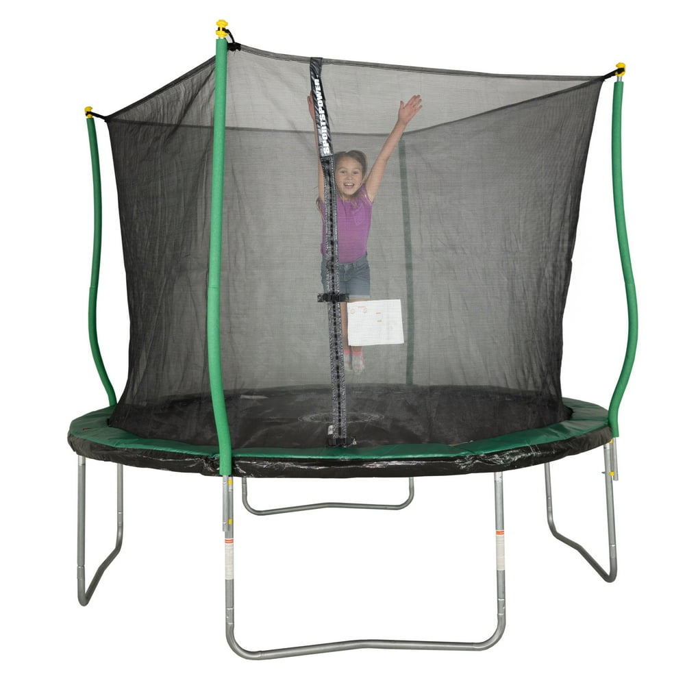 Bounce Pro 10' Trampoline, Flash Light Zone, Classic Safety Enclosure