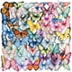 thumbnail image 1 of Pegatinas con forma de mariposa realista, 50 unidades, PET, impermeables, para bricolaje, 1 of 2