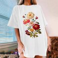 thumbnail image 5 of Pincandy Womens Oversized Tshirt Flower Graphic Tees Nashville Music Short Sleeve Shirts Summer Casual Loose Beach Tops, 5 of 6