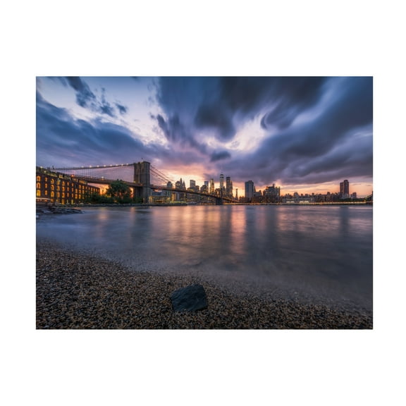 Canvas Wall Art - Johnny Chen 'Under The Storm' Wall Art for Living Room, Bedroom, or Office Décor by Trademark Fine Art - 19 x 14 Inches
