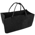 thumbnail image 1 of IFANLANDOR 1Pcs Rectangular Firewood Storage Pouch Grey Felt for Logs and Wood Handling, 1 of 5