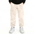 thumbnail image 3 of Boys Baggy Joggers Sweatpants Drawstring Elastic High Waist Trousers Casual Loose Sports Streetwear Pant with Pockets, 3 of 5
