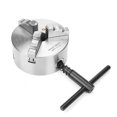 thumbnail image 2 of Gran Rango De Sujeción, Mandril De Torno De 125mm De Diámetro, Mandril Autocentrante De 3 Mordazas Para Torno Mecánico De Carpintería Industrial CNC ANGGREK Self Centering Lathe Chuck, 2 of 8