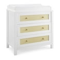 thumbnail image 4 of Simmons Kids Theo 3 Drawer Dresser with Changing Top and Interlocking Drawers, Bianca White/Textured Almond, 4 of 13