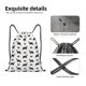 thumbnail image 4 of Fotbe Border Collie Dog Bolsa Mochila con Cordón Estampada, Bolsa de Gimnasio Deportiva, Bolsa Cinch, Bolsa con Cordón para Hombres y Mujeres-Small, 4 of 6