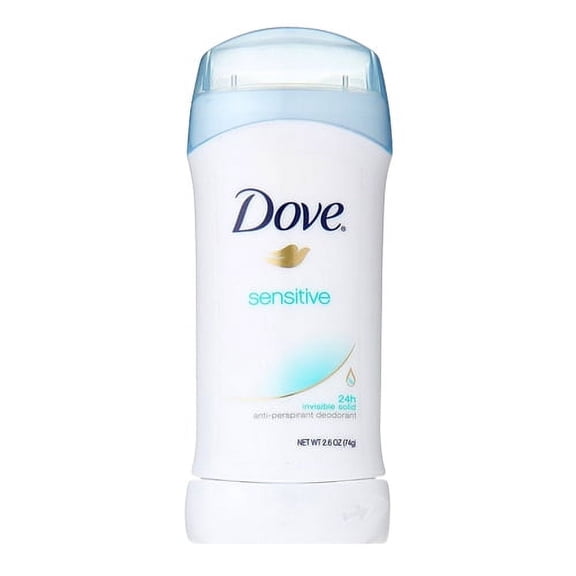 Dove Invisible Solid Deodorant, Sensitive, 2.6 oz