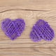 thumbnail image 4 of 6 bolas de ratán decorativas en forma de corazón para decorar bodas y fiestas (morado), 4 of 10