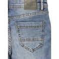 thumbnail image 4 of CULTURA AZURE  Little Boy's Roll-Up Denim Shorts 2-Pack, Medium Blue/Tint, 5, 4 of 7