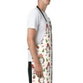 thumbnail image 3 of Pofeuu Merry Christmas Santa Print Waterproof Apron with Pockets Adjustable Cooking Aprons Kitchen Bib for Baking Household Cleaning, 3 of 8