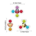 thumbnail image 3 of Eolstice Suction Cup Spinning Toy, Rotating Educational Game, Smooth Spinners Activity, For Bath Fun, Table Entertainment, Pressing Style, Childrens Toy(A), 3 of 6