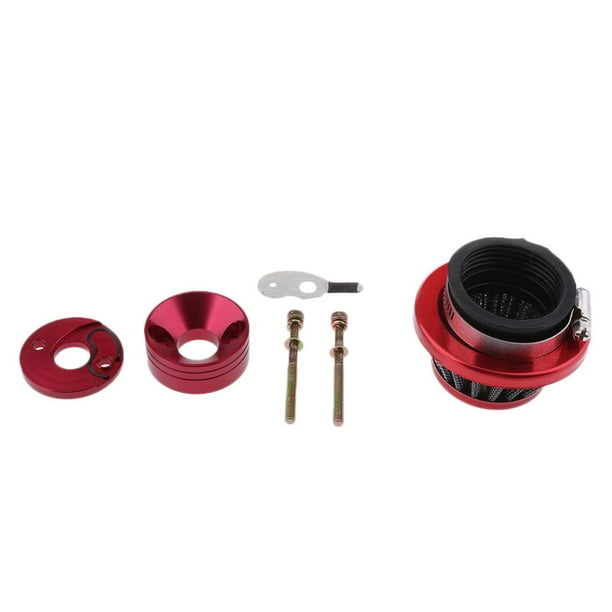 1 pieza de Aire 45mm Parte Reemplazable paar Motocicleta Aluminio Duro rojo