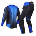 thumbnail image 5 of Willbros Motocross Jersey and Pants Combo Adult Offroad Riding Suit MX Gear Set Dirt Bike Black Blue (Jersey XL Pants 36), 5 of 5