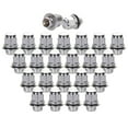 thumbnail image 2 of ECCPP Replacement for Wheel Lug Nuts 24 Pieces 12x1.5 Silver Chrome Spline Bulge Acorn with Washer 13/16" or 21mm Socket Drive Close End Lug Nuts for Lexus for Toyota 1984-2017, 2 of 5