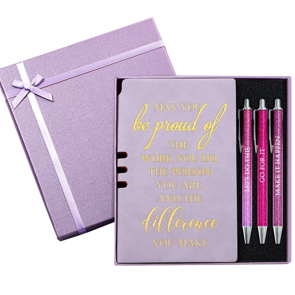 Set de regalo Resurhang Cuaderno de piel con 3 bolígrafos