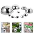 thumbnail image 2 of 10 Uds. De media bola reflectante de acero inoxidable para jardín, semiesfera para estanque, medias bolas, medio globo flotante, 2 of 7