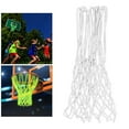 thumbnail image 3 of S SERENABLE Luminous 20'' Basketball Hoop Net Standard Heavy Duty Outdoor Indoor Night Glow Official Backboard Repair Rim 12-Loop Mesh White, 3 of 9