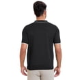 thumbnail image 3 of DARING DIVA Men's Formal Short Sleeved Zipper Slim Fit Classic Polo Shirts S Black, 3 of 5