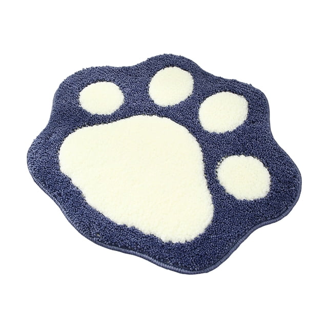 JilgTeok - Alfombra de baño con forma de pata, absorbente de agua, antideslizante, para baño, ducha, habitación y lavandería. Microfibra suave, lavable a máquina (60 x 45 cm).