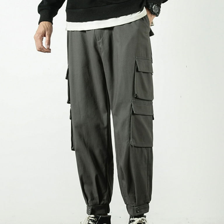 APEXFWDT Men's Fashion Cargo Pants Lightweight Tapered Pants