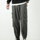 thumbnail image 5 of Pantalones largos para hombre, multibolsillos, lavados, informales, para exteriores, de algodón, 5 of 7