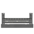 thumbnail image 6 of Harper & Bright Designs Twin Platform Bed with Trundle and Drawers, Solid Wood Daybed with Headboard and Footboard for Bedroom, Gray, 6 of 7