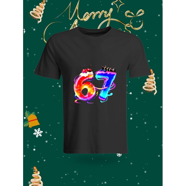 Christmas Element 67% Well-behaved 33% Naughty Printed White T-Shirt Comfortable and Casual Christmas Style Short Sleeve Top This T-shirt is adorned with Christmas elements and has 67% Well-behaved a
