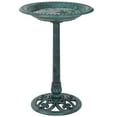 thumbnail image 5 of HomGarden 28" Vintage Bird Bath Antique Green Birdbath Outdoor Garden Backyard Dcor, 5 of 10