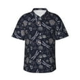 thumbnail image 1 of Fotbe Wildflowers And Dragonflies Camisa Hawaiana para Hombre Unisex – Camisa Casual de Verano con Botones de Manga Corta de Algodón y Lino,3X-Large, 1 of 7