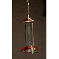 thumbnail image 3 of Brushed Metal and Glass Hummingbird Feeder - Super Easy-to-Use & Hummers LOVE It!, 3 of 7