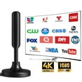 thumbnail image 1 of Antenne TV Intérieure avec Câble Coaxial, avec Portée de Réception de 300 Miles, 1 of 8