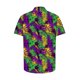 thumbnail image 4 of Camisas de Manga Larga para Hombres, Mardi Gras Imprimir Botón Solapa Camisa Casual, Fiesta Superior, 4 of 9