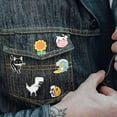 thumbnail image 6 of Random 30 Mixed Enamel Pins - Cute Animal Plant Cartoon Designs for Backpacks Jackets Hats, 6 of 8