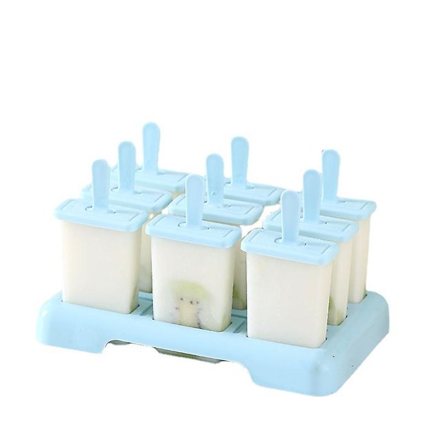 Moldes para helado suyoo 9 azules palitos de helado creativos reutilizables