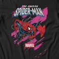 thumbnail image 3 of Marvel Comics Retro The Amazing Spider-Man Vintage Neon Cover Men's T Shirt (Black, S-XXXL), 3 of 4