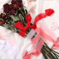 thumbnail image 4 of Cinta de seda hecha a mano con flecos, cinta de gasa o artesanía de ramo de invitación de boda, 4 of 5
