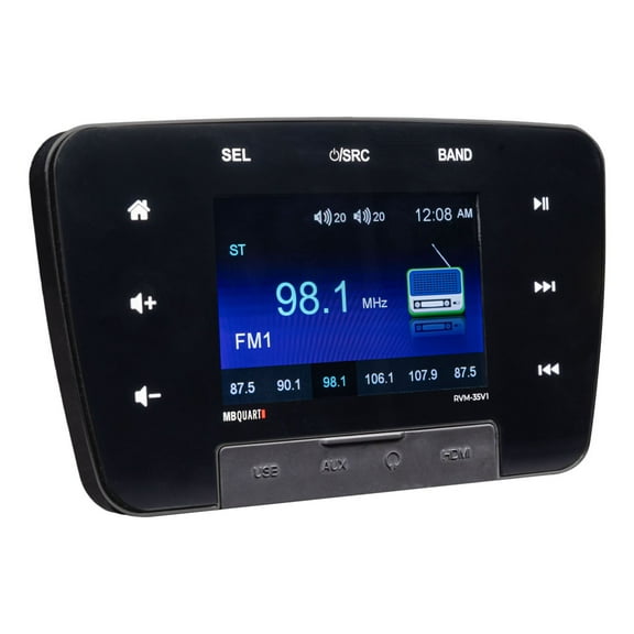 MB Quart RVM-35V1 160W 3.5 Inch Touchscreen Mechless Multimedia Bluetooth Source Unit