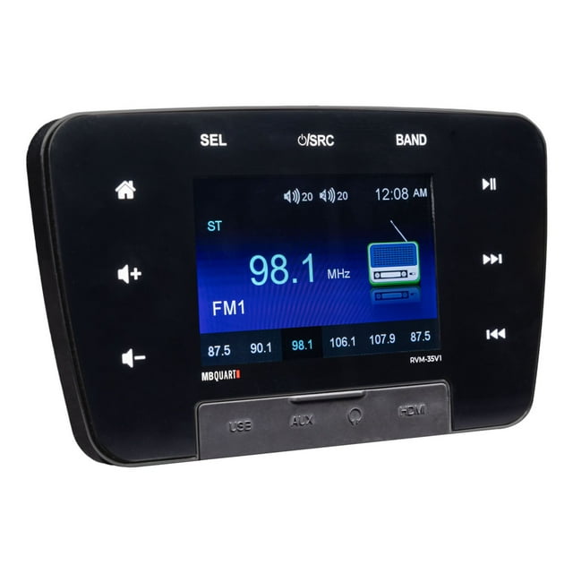 MB Quart RVM-35V1 160W 3.5 Inch Touchscreen Multimedia Bluetooth Source Unit