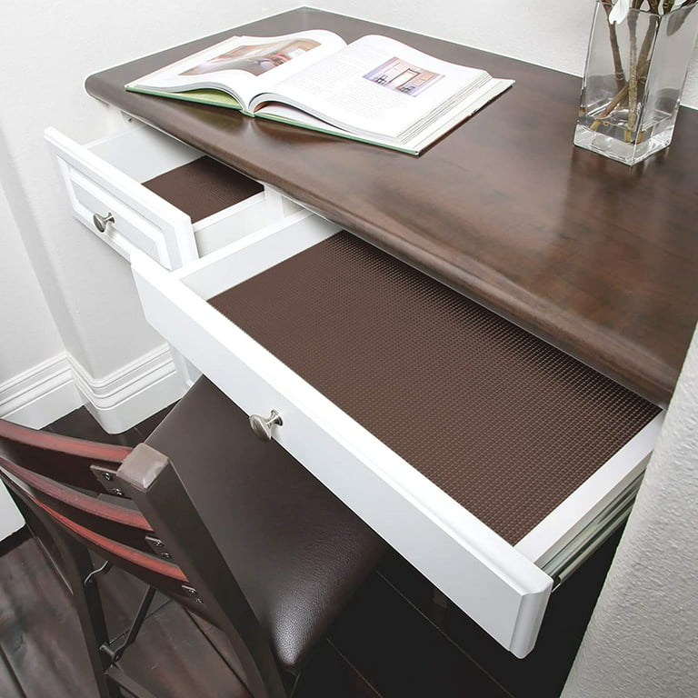Smart Design Premium Grip Shelf Liner - 18 Inch x 8 Feet - Non Adhesive,  Strong Grip Bottom, Easy Clean Kitchen Drawer, Cabinet, Cupboard Dresser