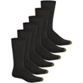 thumbnail image 2 of Men's GOLDTOE® 6-Pack Harrington Crew Socks Color: Black Size: 6-12, 2 of 4