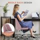 thumbnail image 2 of Silla de oficina DUMOS Comfy Rolling Swivel Task Blush, 2 of 8
