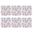 thumbnail image 2 of Pofeuu Sea Horse And Corals Print Leather Coasters Set of 6, Round Cups Mugs Mat Pad for Home Kitchen Heat Resistant Drink Coasters,Square, 2 of 7