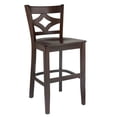 thumbnail image 1 of Curtain Back Counter stool with wood seat Walnut, 1 of 1