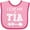 Pink and Fuchsia, variant on Inktastic I Love My Tia with Arrow Boys or Girls Baby Bib