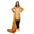 thumbnail image 1 of Pakistani Linen Salwar Kameez Indian Dresses for Women Ready to Wear 3 Pieces (2X-Large, Honey), 1 of 6